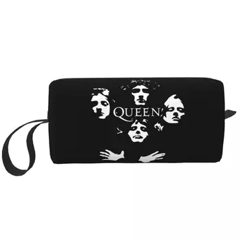  Custom Freddie Mercury Queen Band Дорожная косметичка для женщин Макияж Туалетные принадлежности Органайзер Lady Beauty Storage Dopp Kit
