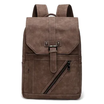  Factory direct wholesale PU большой модный ретро школьный рюкзак водонепроницаемый прочный мужской рюкзак для ноутбука