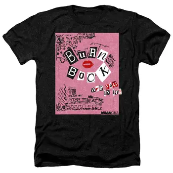  MEAN GIRLS BURN BOOK Лицензированная мужская футболка для взрослых SM-3XL с длинными рукавами