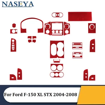  Для Ford F-150 XL STX 2004 2005 2006 2007 2008 Различные детали Углеродное волокно Красные наклейки Декоративные аксессуары для интерьера автомобиля