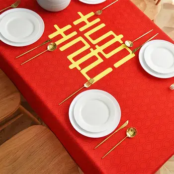   толстый золотой вечеринок прямоугольный банкет свадебная вышивка китайская скатерть крышка стола